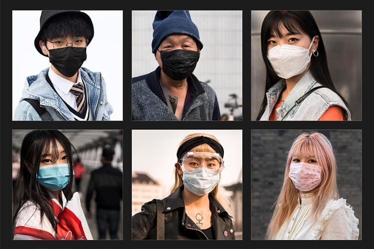 People on the street in Beijing